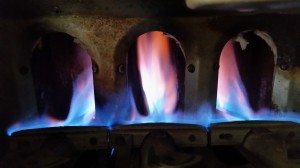 Gas Furnace Orange Flames 2