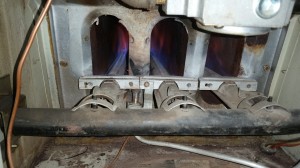 Gas Furnace - Orange flames 1