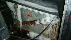 Frozen Solid Evaporator Coil - Dirty Filter - Leaking Refrigerant